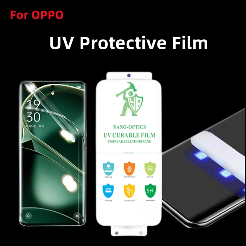 3pcs UV Curable Screen Protector For Reno10 Reno5 Reno6 Reno9 Pro Plus HD Protective Film For Find X2 X3 X5 X6 Pro Realme X7 Pro
3pcs UV Curable Screen Protector For Reno10 Reno5 Reno6 Reno9 Pro Plus HD Protective Film For Find X2 X3 X5 X6 Pro Realme X7 Pro