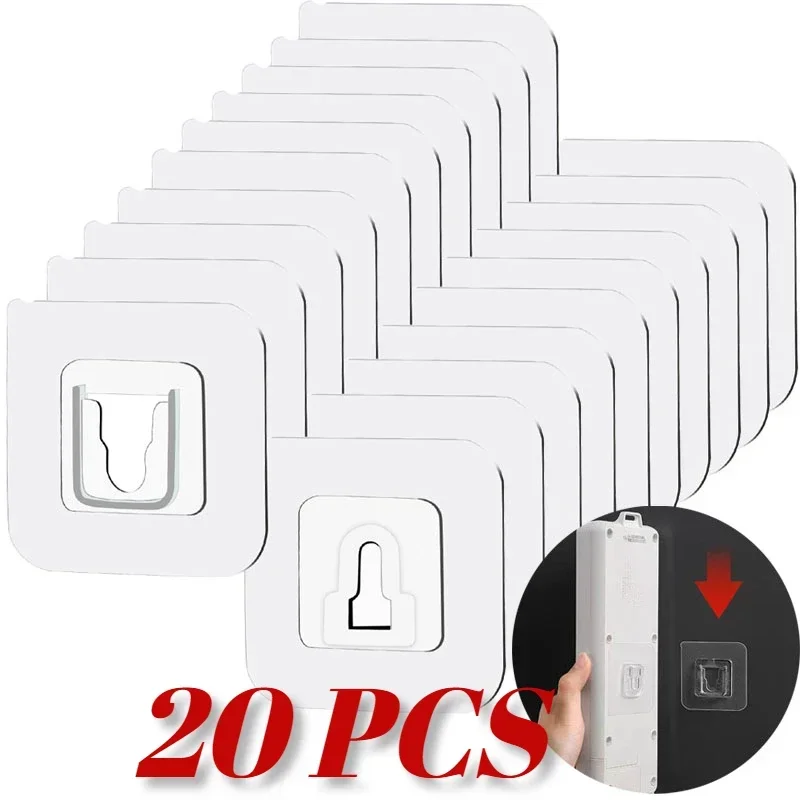 10/5 Pairs Double Sided Adhesive Wall Hooks Invisible Traceless Snap Hook Wall Storage Holder Bathroom Kitchen Bedroom Hook Kit
10/5 Pairs Double Sided Adhesive Wall Hooks Invisible Traceless Snap Hook Wall Storage Holder Bathroom Kitchen Bedroom Hook Kit