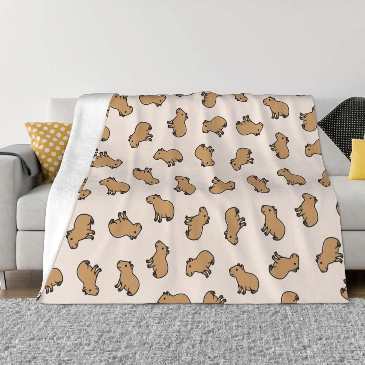 Cute Capybara Animal Flannel Throw Blanket Cartoon Blanket for Home Couch Soft Quilt
Cute Capybara Animal Flannel Throw Blanket Cartoon Blanket for Home Couch Soft Quilt