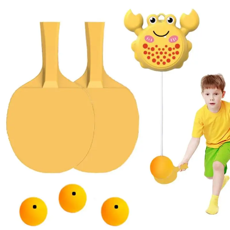 Table Tennis Trainer Kids Cartoon Crab Table Tennis Exerciser Pingpong Self Training Toys Sparring Device With Adjustable String
Table Tennis Trainer Kids Cartoon Crab Table Tennis Exerciser Pingpong Self Training Toys Sparring Device With Adjustable String