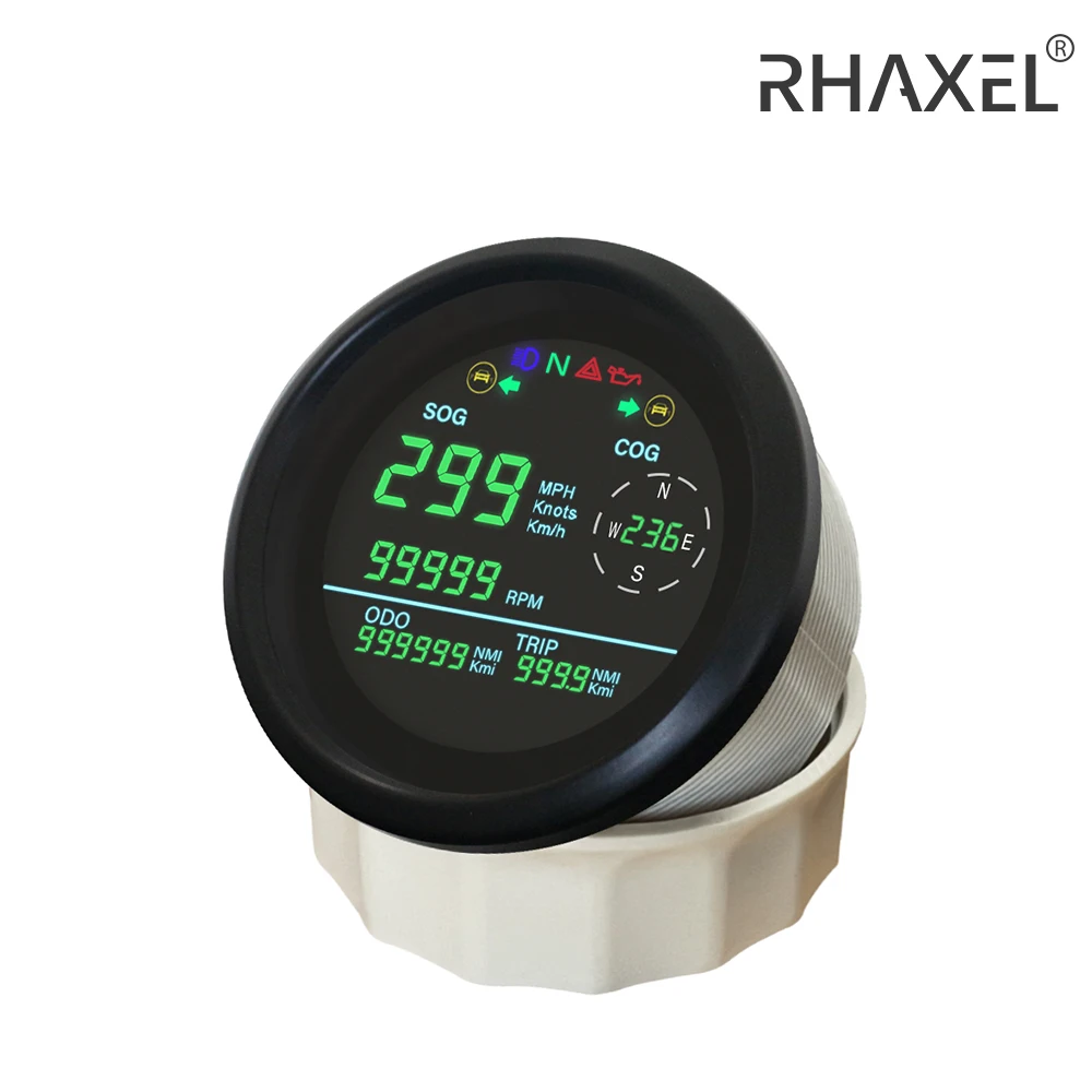 RHAXEL 85mm Universal Digital GPS Speedometer 0-299km/h MPH Knots Trip Odometer Direction RPM Tachometer for Car Motorcycle 
RHAXEL 85mm Universal Digital GPS Speedometer 0-299km/h MPH Knots Trip Odometer Direction RPM Tachometer for Car Motorcycle