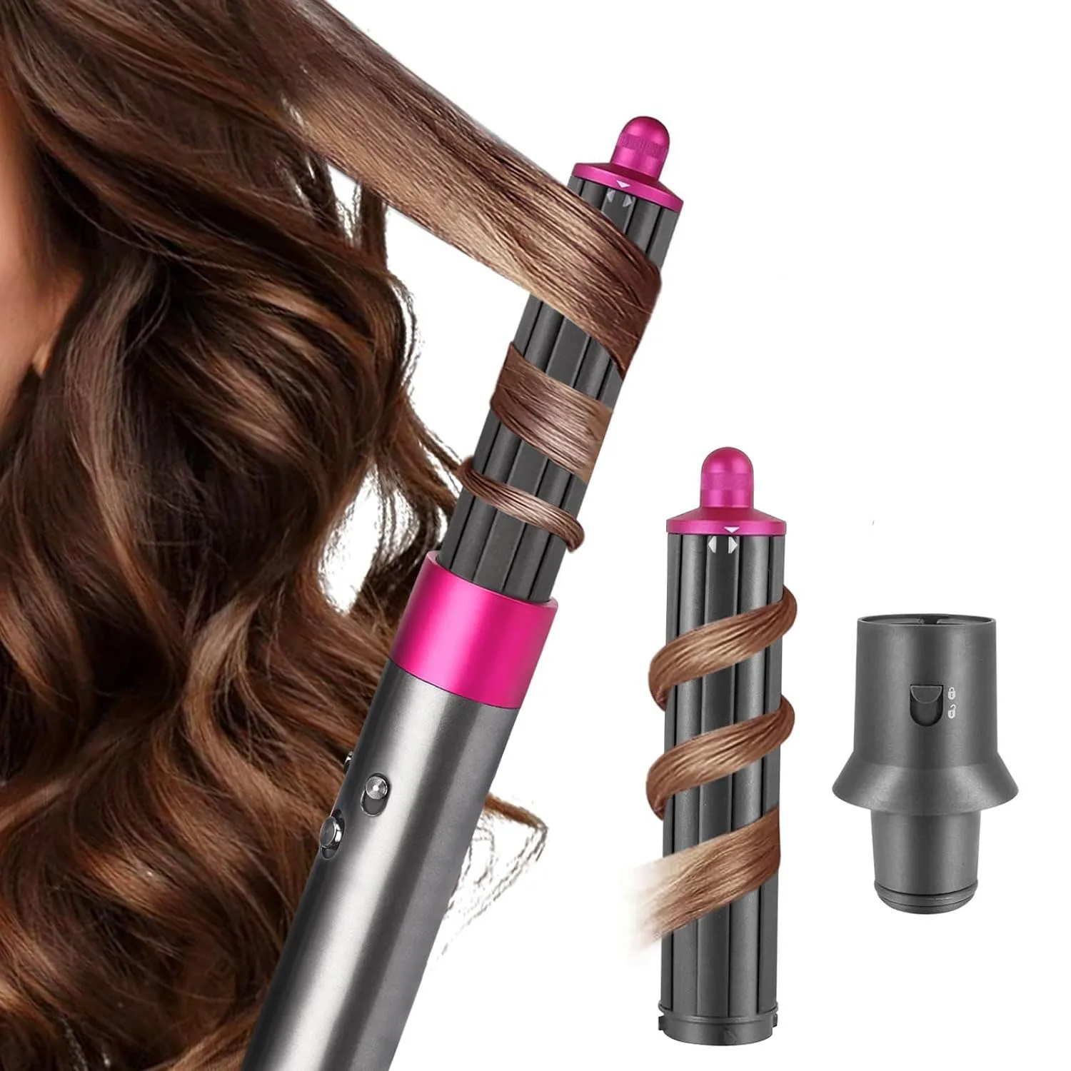 Бочки для завивки волос длиной 40 мм, совместимы с стайлером Dyson Airwrap, Модернизированный адаптер, аксессуары, стиль волос
Бочки для завивки волос длиной 40 мм, совместимы с стайлером Dyson Airwrap, Модернизированный адаптер, аксессуары, стиль волос