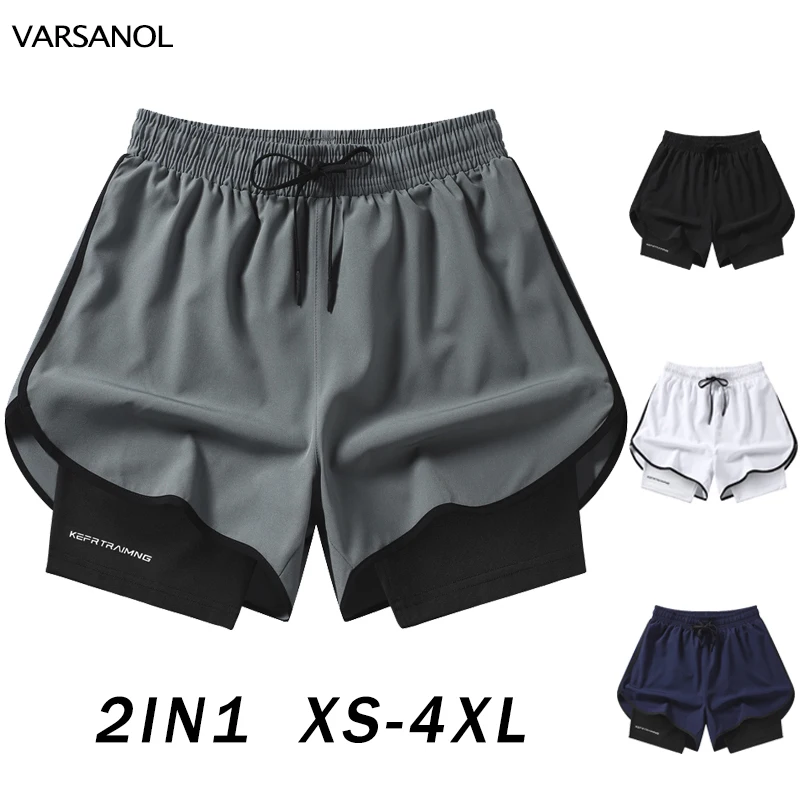 VARSANOL Running Shorts Men 2In1 Compression Casual Black Fitness Beach Bottoms Quick Dry Training Jogging Short Pants for Men
VARSANOL Running Shorts Men 2In1 Compression Casual Black Fitness Beach Bottoms Quick Dry Training Jogging Short Pants for Men