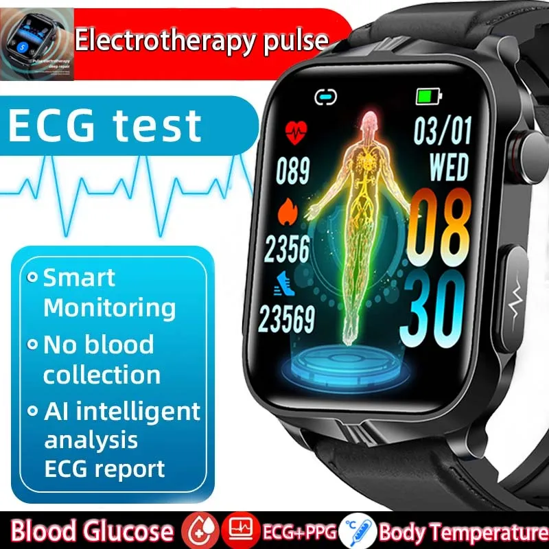 New Body temperature Glucose Tracking Smartwatch For Men ECG+PPG Pulse Physiotherapy Women Smartwatch for Android and IOS
New Body temperature Glucose Tracking Smartwatch For Men ECG+PPG Pulse Physiotherapy Women Smartwatch for Android and IOS