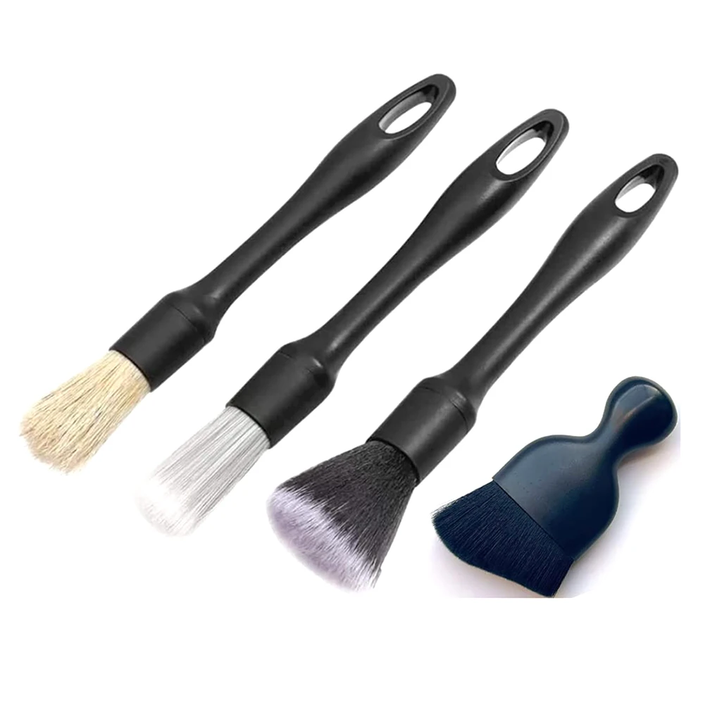 4Pcs Car Detailing Brush Set Dashboard Car Interior Exterior Clean Non-Slip Handle Interior Detail Brush With Synthetic Bristles
4Pcs Car Detailing Brush Set Dashboard Car Interior Exterior Clean Non-Slip Handle Interior Detail Brush With Synthetic Bristles
