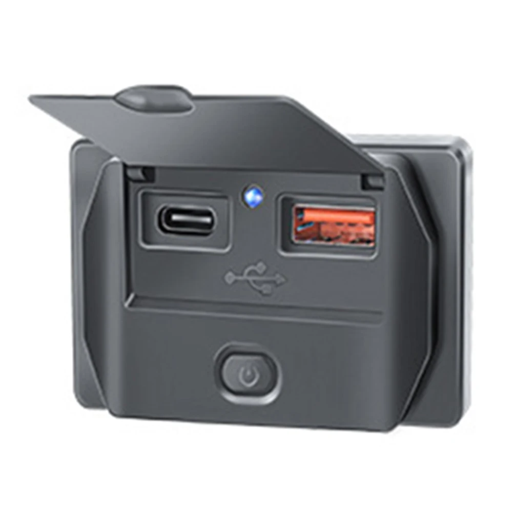 Convenient Fast Charger Socket with LED Indicator Light for 12V24V Car Motorcycle RV Boat PD TypeC QC 3 0 USB Blue
Convenient Fast Charger Socket with LED Indicator Light for 12V24V Car Motorcycle RV Boat PD TypeC QC 3 0 USB Blue