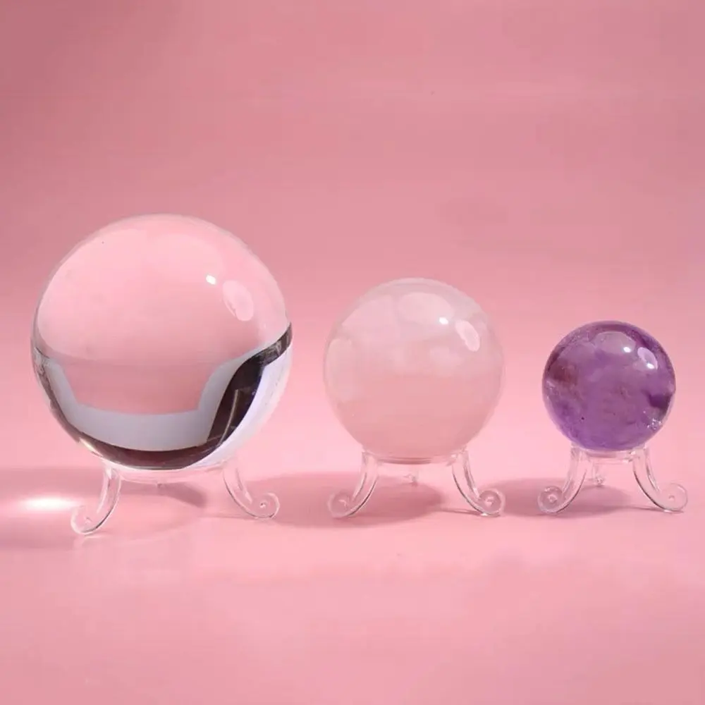 Transparent Crystal Ball Base Creative Simple Triangular Structure Crystal Ball Display Base Small Spheres Baseball Rack Home
Transparent Crystal Ball Base Creative Simple Triangular Structure Crystal Ball Display Base Small Spheres Baseball Rack Home