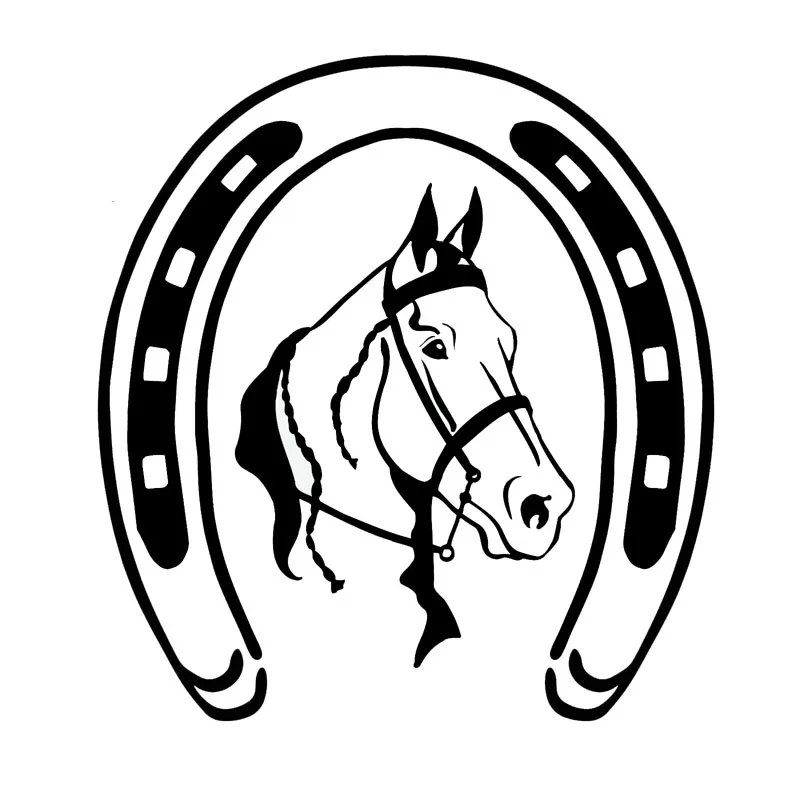 15cm Personalized Fashion Horseshoe and Classic Horse Head Waterproof and Sunscreen Car Body Decal Creative Car Sticker
15cm Personalized Fashion Horseshoe and Classic Horse Head Waterproof and Sunscreen Car Body Decal Creative Car Sticker