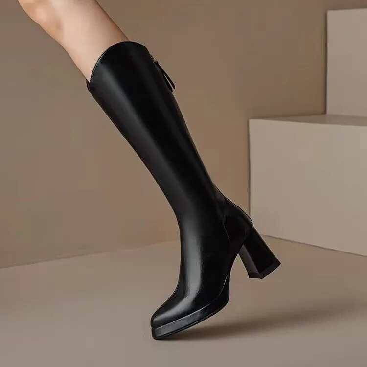 Winter Over the Knee High Boots For Women Fashion Thick Sole Long Boots Female Elegant Platform Women's Botties
Winter Over the Knee High Boots For Women Fashion Thick Sole Long Boots Female Elegant Platform Women's Botties