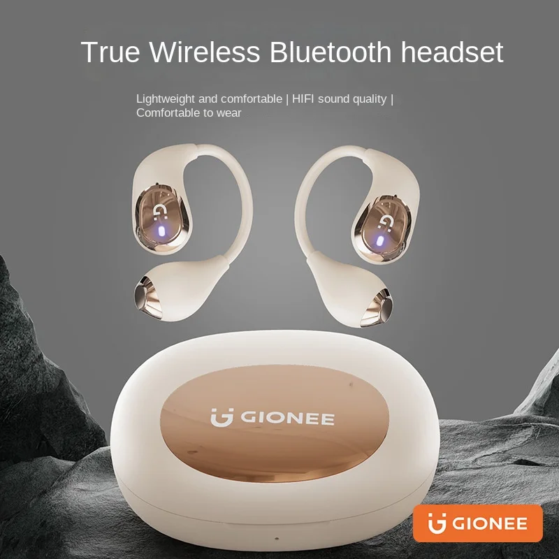 

Gionee Jl012 Real Wireless Bluetooth Headset Opening Method Non in-Ear Hanging Air Conduction Bone Conduction Concept