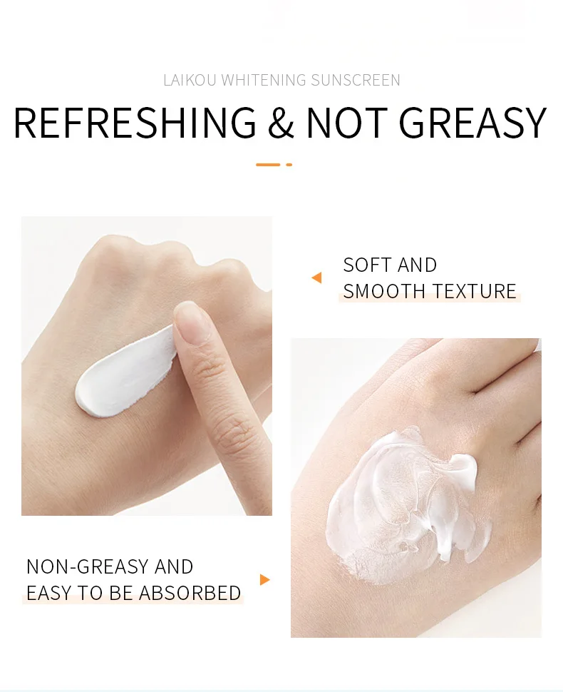 7pcs LAIKOU Facial Body Sunscreen Protector Facial Solar Sun Whitening Sun Cream Anti-Aging Oil-control Moisturizing SPF50+ PA+ 6 Sb0eb0f9f2295406ba55d489af5d6d969r