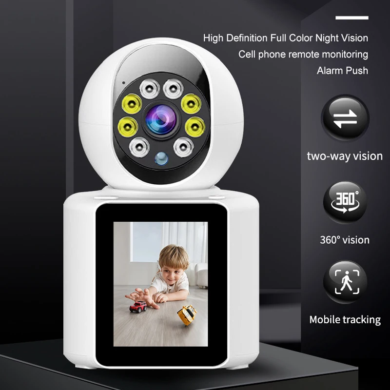 

1080P 2MP Home Smart Camera Wireless WiFi Human Tracking IP Cloud 360 PTZ Baby Monitor Elderly Safety Video Call Camera Phone