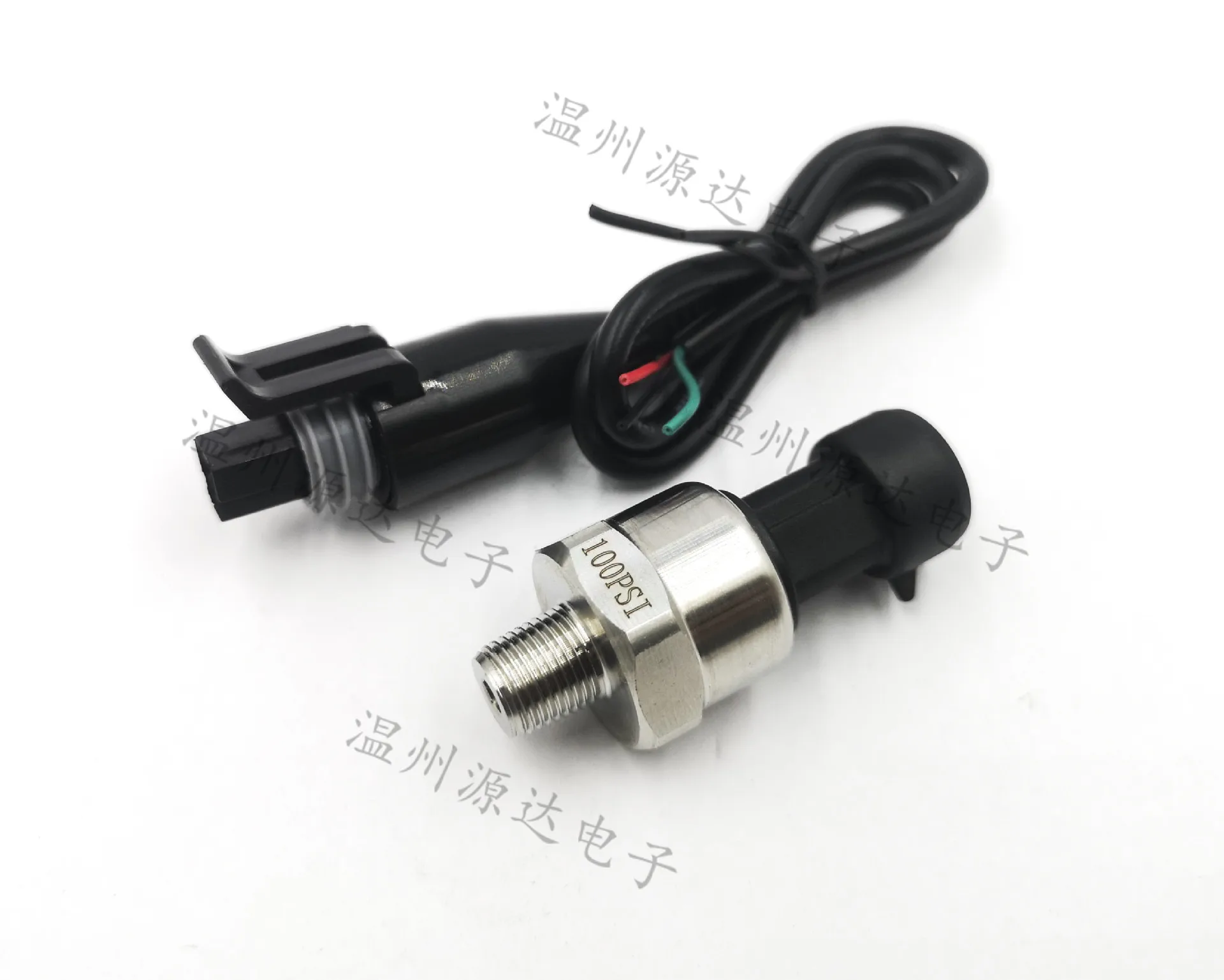 

Water Pressure Fuel Pressure Sensor Pressure Transmitter 100PSI 5V Products Are Equipped with Connecting Wire NPT1/8