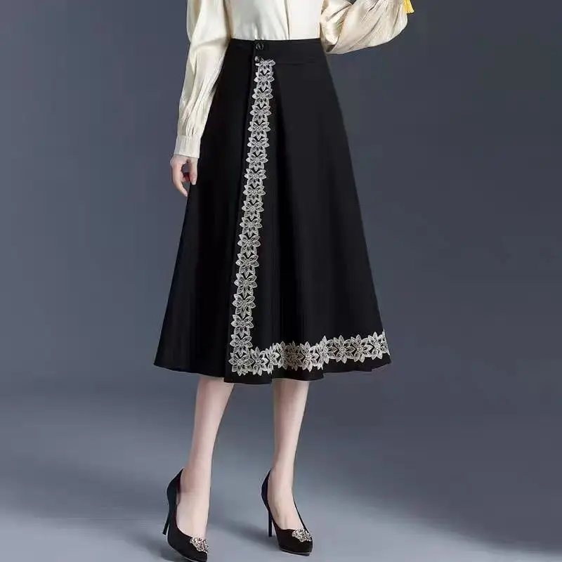 Женская юбка Hanfu с изображением лошади, Женская юбка в винтажном стиле, Женская трапециевидная юбка средней длины с высокой талией, Q372
Женская юбка Hanfu с изображением лошади, Женская юбка в винтажном стиле, Женская трапециевидная юбка средней длины с высокой талией, Q372