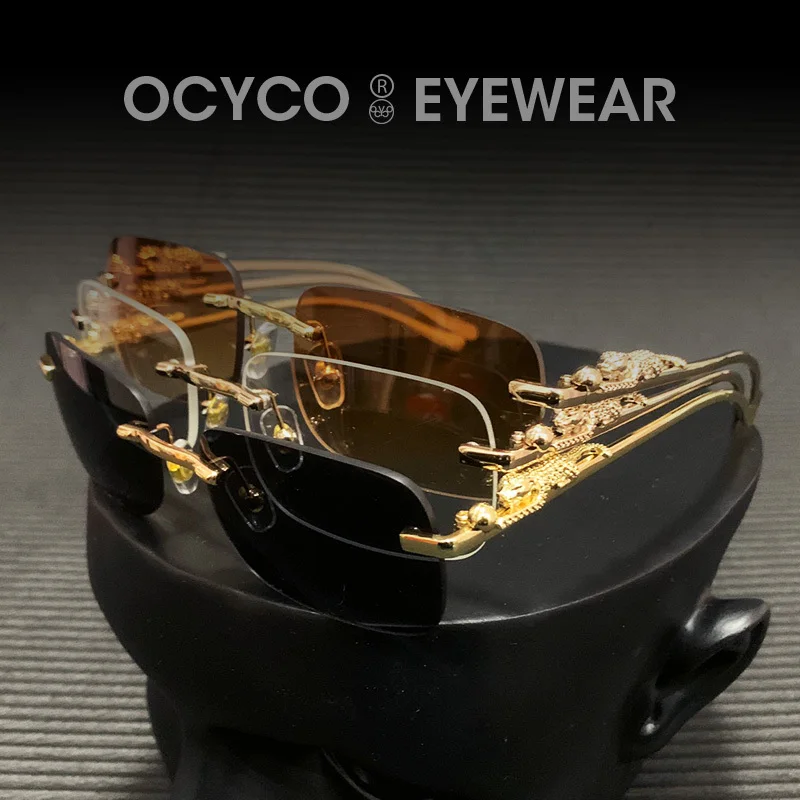 New Rimless Rectangle Sunglasses Men Women Fashion Frameless Square Sun Glasses For Ladies Shades Leopard Eyewear UV400 Oculos
New Rimless Rectangle Sunglasses Men Women Fashion Frameless Square Sun Glasses For Ladies Shades Leopard Eyewear UV400 Oculos