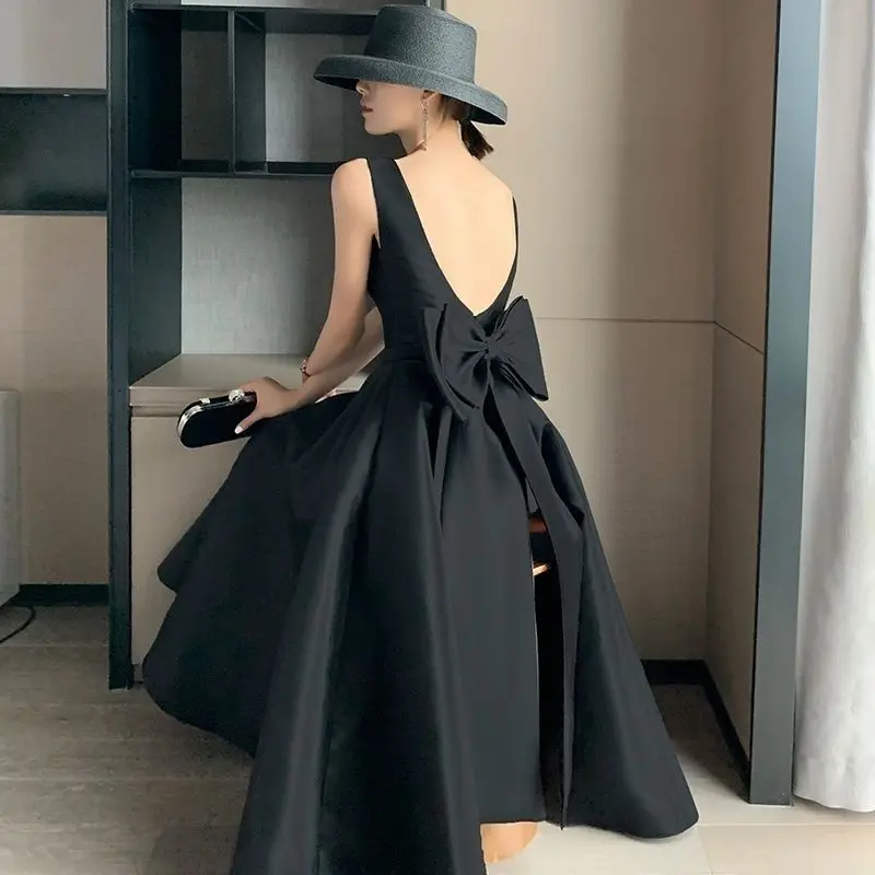 Harajpee Black Chic Evening Dress Women 2024 New Banquet Style Dress Hepburn Style Celebrity Light Luxury Summer Vestido
Harajpee Black Chic Evening Dress Women 2024 New Banquet Style Dress Hepburn Style Celebrity Light Luxury Summer Vestido