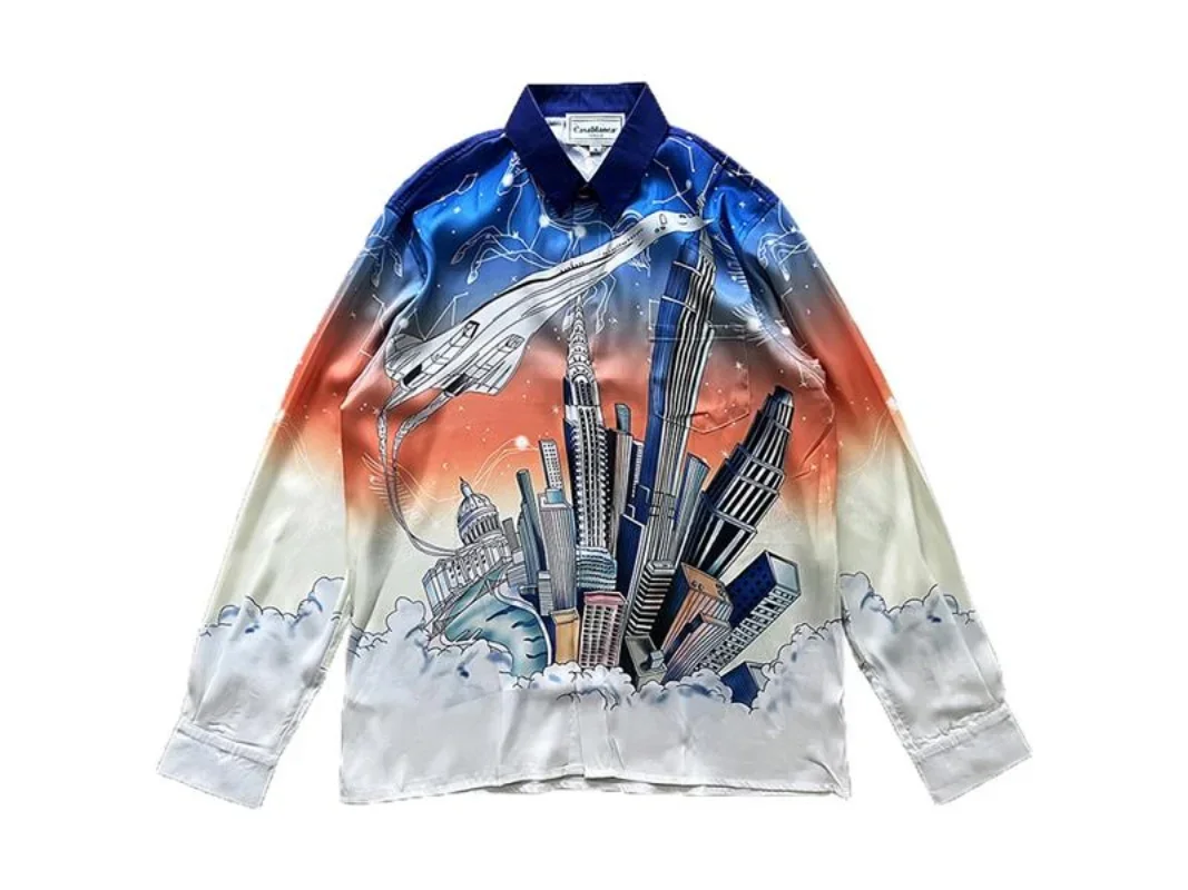 Top Version 1:1 Vintage City Print Casablanca T Shirt Long Sleeves Men Women Cool Fabric Harajuku Casablanca Top Tees
Top Version 1:1 Vintage City Print Casablanca T Shirt Long Sleeves Men Women Cool Fabric Harajuku Casablanca Top Tees