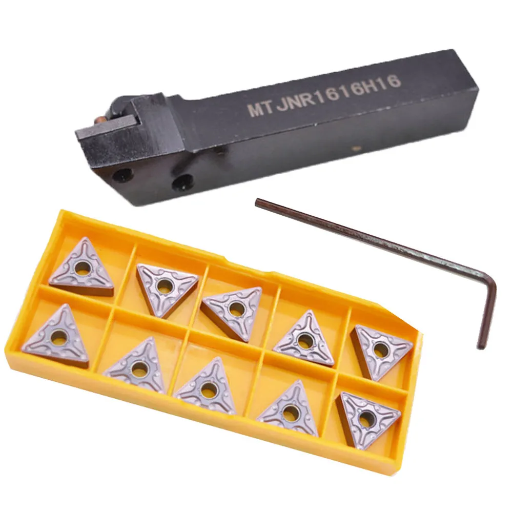 MTJNR1616H16 Turning Tool Holder Wrench Lathe Turning Tool Holder10pcs TNMG160408-MA TNMG332-MA VP15TF TNMG160408-MA Blade
MTJNR1616H16 Turning Tool Holder Wrench Lathe Turning Tool Holder10pcs TNMG160408-MA TNMG332-MA VP15TF TNMG160408-MA Blade