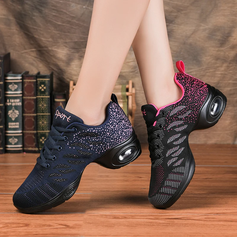 Sneakers Dance Shoes For Women Flying Woven Mesh Comfortable Modern Jazz Dancing Shoes Girls Ladies Outdoor Sports Shoes
Sneakers Dance Shoes For Women Flying Woven Mesh Comfortable Modern Jazz Dancing Shoes Girls Ladies Outdoor Sports Shoes
