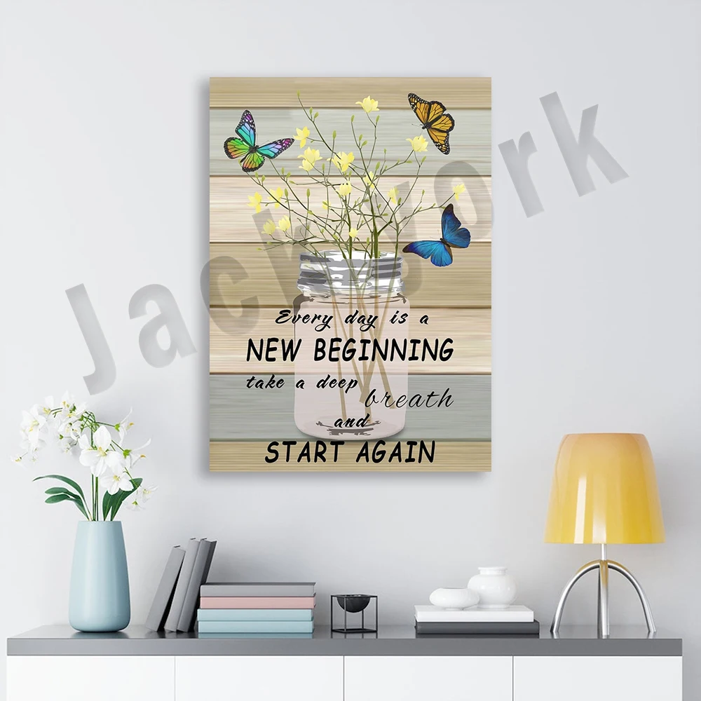 Every day is a new beginning, vase poster, inspirational wall art, inspirational quote art prints, mental health awareness
Every day is a new beginning, vase poster, inspirational wall art, inspirational quote art prints, mental health awareness