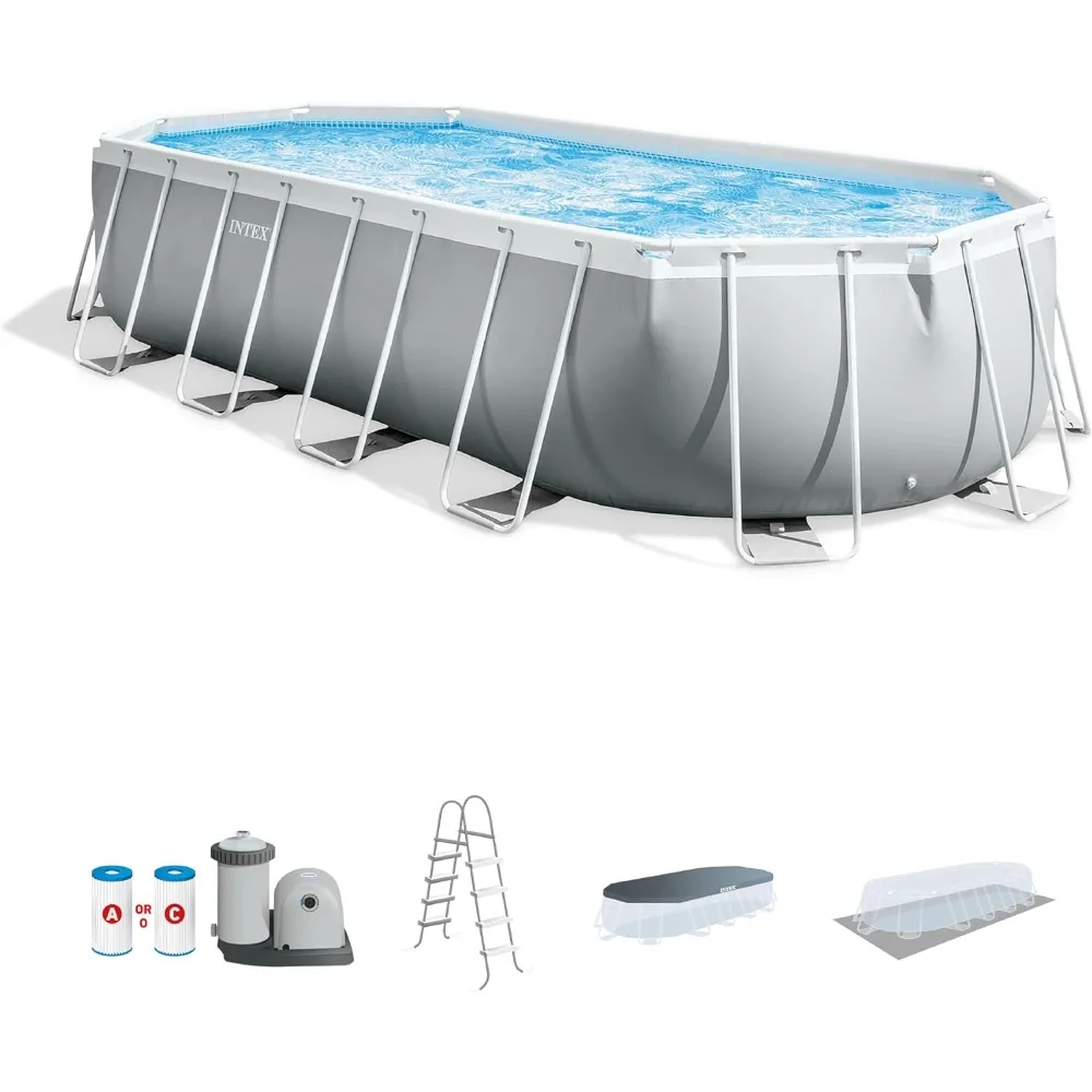 Swimming Pool, 20' X 10' X 48" Above Ground Set with Cartridge Filter Pump, Ladder, Ground Cloth, Pool Cover, Swimming Pool
Swimming Pool, 20' X 10' X 48" Above Ground Set with Cartridge Filter Pump, Ladder, Ground Cloth, Pool Cover, Swimming Pool