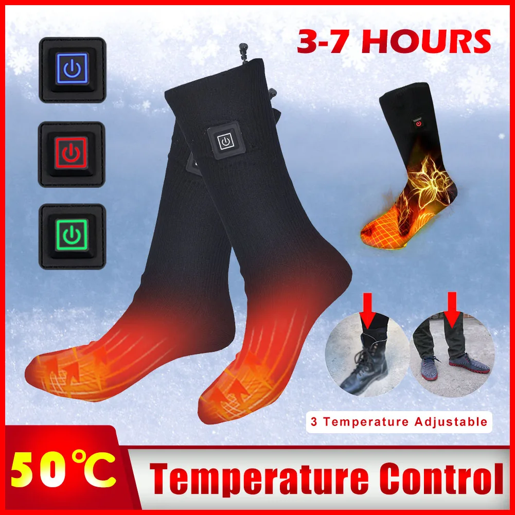 Electric Heated Socks for Men and Women, Adjustable Thermal Heating Socks, Foot Warmer, Trekking, Ski, Outdoor, Warm, Winter
Electric Heated Socks for Men and Women, Adjustable Thermal Heating Socks, Foot Warmer, Trekking, Ski, Outdoor, Warm, Winter