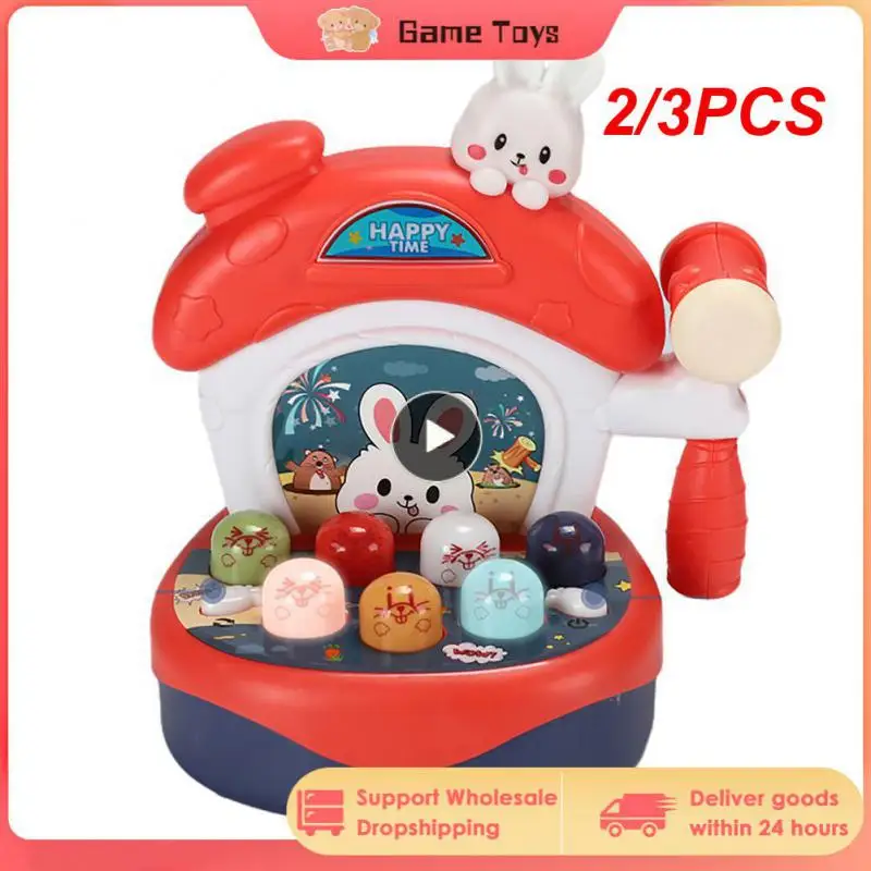

2/3PCS Baby Toy Whack-A-Mole Game Parent-kid Interactive Lights Music Pounding Toy 13-24 Months Toddler Early Educational Boy