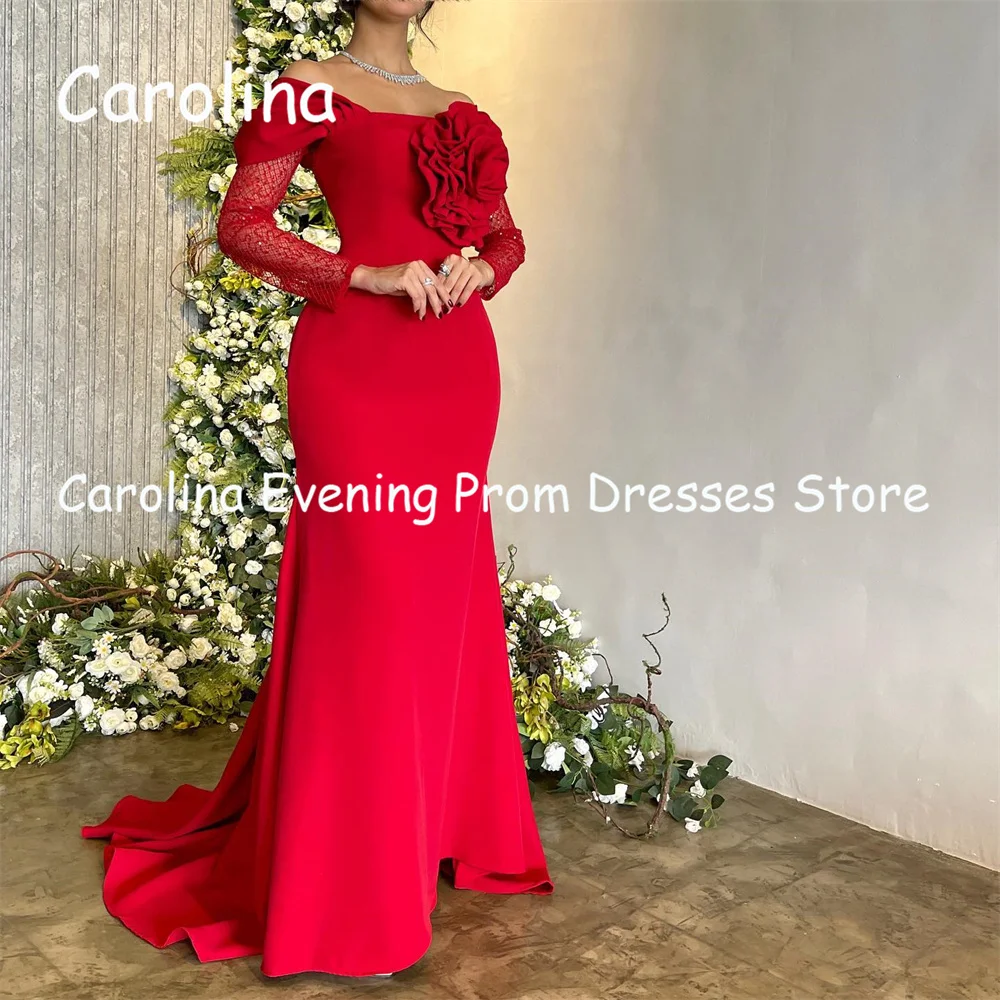 Carolina Crepe Mermaid Off-the-shoulder Floor-length Luxury Prom Gown Evening Formal Elegant Pretty Party Dress for Women 2023
Carolina Crepe Mermaid Off-the-shoulder Floor-length Luxury Prom Gown Evening Formal Elegant Pretty Party Dress for Women 2023