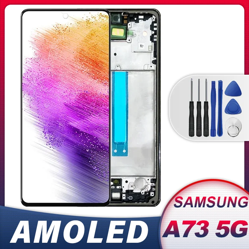 6.7'' Super AMOLED For Samsung Galaxy A73 5G Lcd Display A736B A736B/DS Touch Screen Replacement Digitizer Assembly
6.7'' Super AMOLED For Samsung Galaxy A73 5G Lcd Display A736B A736B/DS Touch Screen Replacement Digitizer Assembly