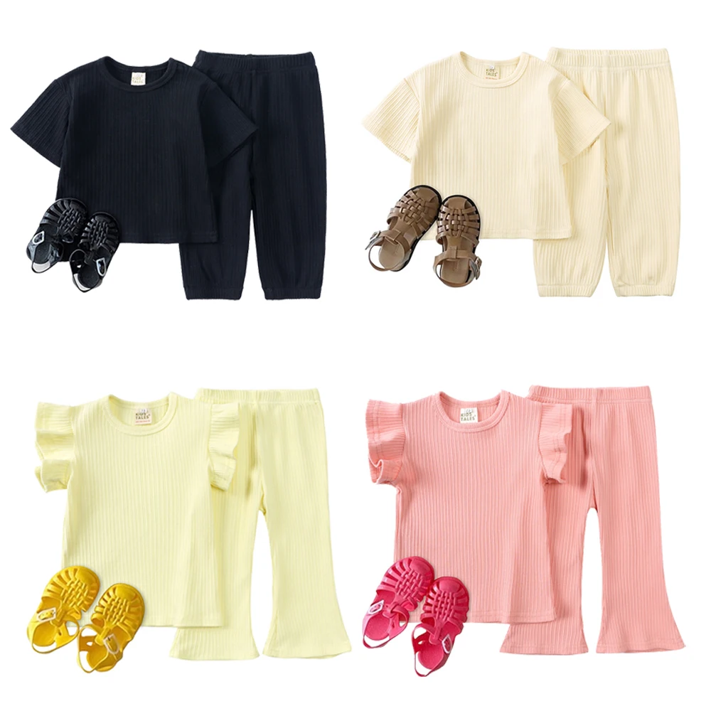 2pcs Korean Baby Clothes Sets Toddler Girl Ruffle Suits Baby Boy Summer Outfits T-shirt + Flare Pants Fashion Suit Without Shoes
2pcs Korean Baby Clothes Sets Toddler Girl Ruffle Suits Baby Boy Summer Outfits T-shirt + Flare Pants Fashion Suit Without Shoes