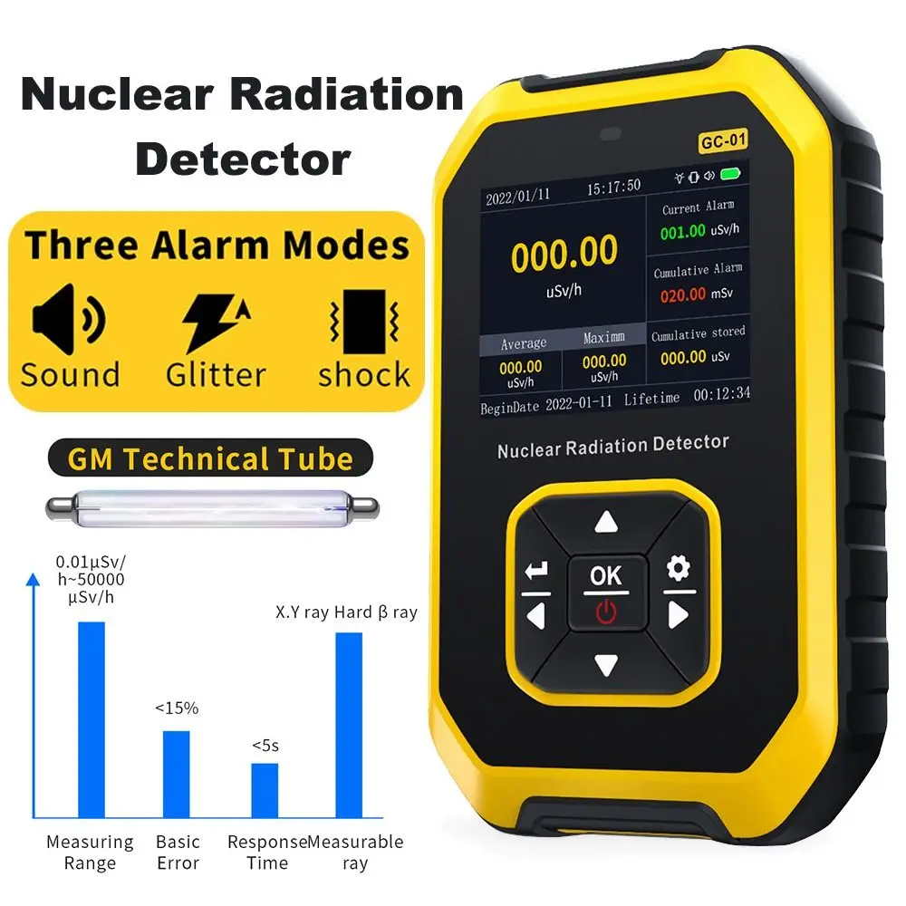 Beta Gamma Nuclear Radiation Detector Emission Dosimeter X-ray Gamma-ray Beta-ray Geiger Counter Handheld Counter 
Beta Gamma Nuclear Radiation Detector Emission Dosimeter X-ray Gamma-ray Beta-ray Geiger Counter Handheld Counter
