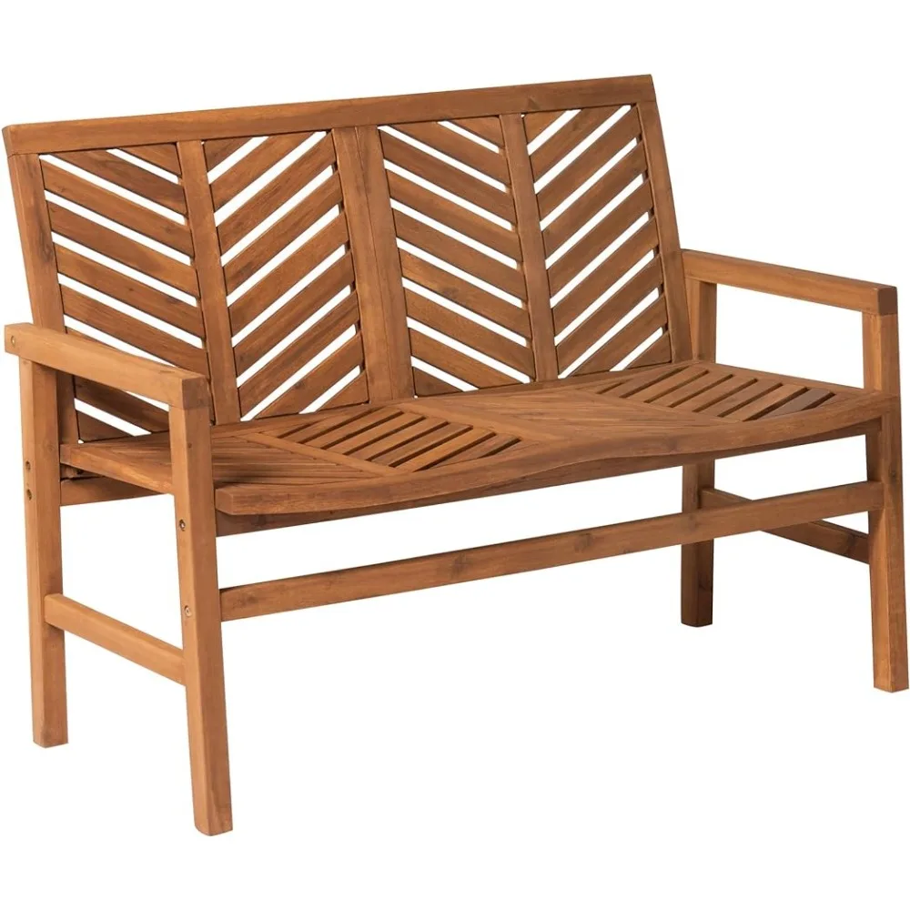 Outdoor Patio Wood Chevron Loveseat Chair All Weather Backyard Conversation Garden Poolside Balcony Couch, 48 Inch, Brown
Outdoor Patio Wood Chevron Loveseat Chair All Weather Backyard Conversation Garden Poolside Balcony Couch, 48 Inch, Brown