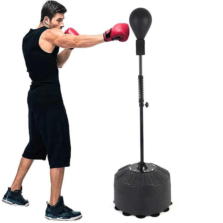 

Punching Bag with Stand and Boxing Gloves Freestanding Punching Ball Boxing Taekwondo Bags Height Adjustable