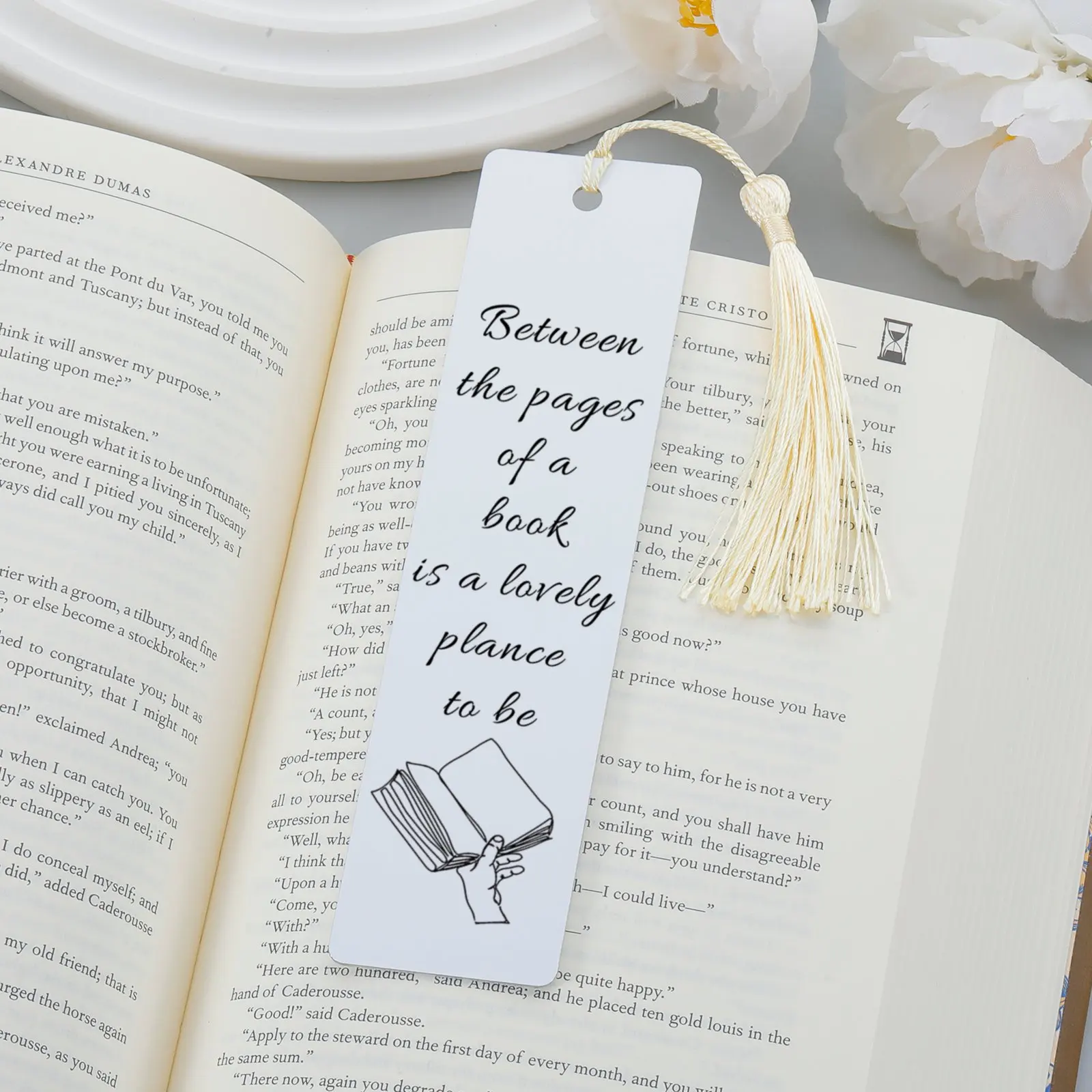 

Between The Pages of A Book Is A Lovely Plance To Be Bookmark for Women Men Graduation Xma Birthday Gift for Teacher Coworker