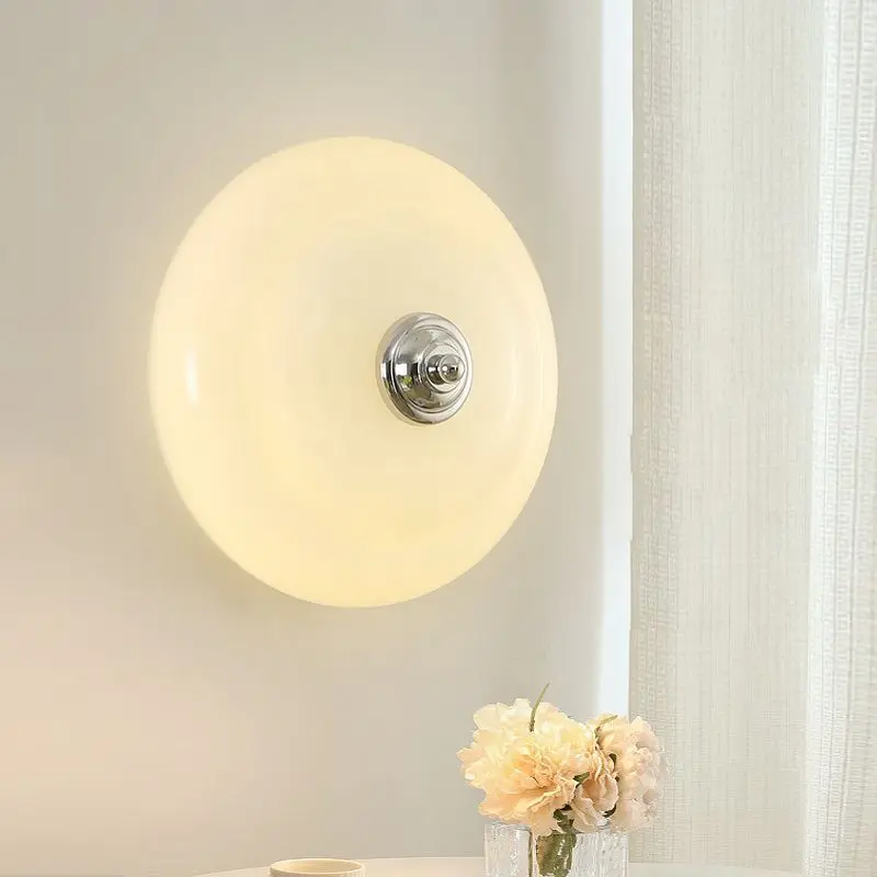 Milky Yellow Round Glass Wall Lamps LED Bedroom Bedside Lamp Minimalist Modern Home Decoration Aisle Living Room Wall Lights
Milky Yellow Round Glass Wall Lamps LED Bedroom Bedside Lamp Minimalist Modern Home Decoration Aisle Living Room Wall Lights