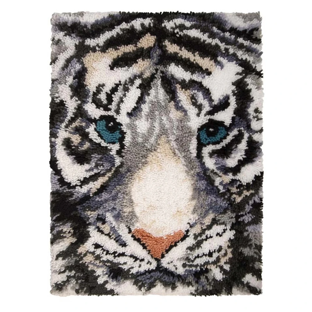 Hobby crafts Tapestry Latch hook rug kits with Pre-printed Pattern Tiger Carpet embroidery for adult DIY carpet Home decoration
Hobby crafts Tapestry Latch hook rug kits with Pre-printed Pattern Tiger Carpet embroidery for adult DIY carpet Home decoration