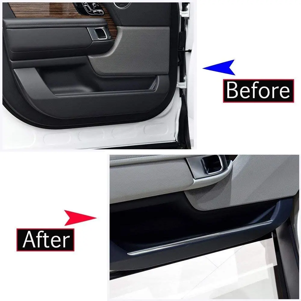 

For Land Rover Range Rover Vogue 2018-2022 304 Stainless Steel Chrome Interior Door Panel Trim Cover Car Decoration Strips