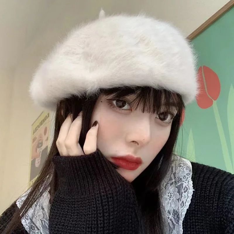 Solid Color Puffy Flush Angora French Beret Furry Artist Flat Winter Hat for Women Girls Youth Teens Free Shipping
Solid Color Puffy Flush Angora French Beret Furry Artist Flat Winter Hat for Women Girls Youth Teens Free Shipping