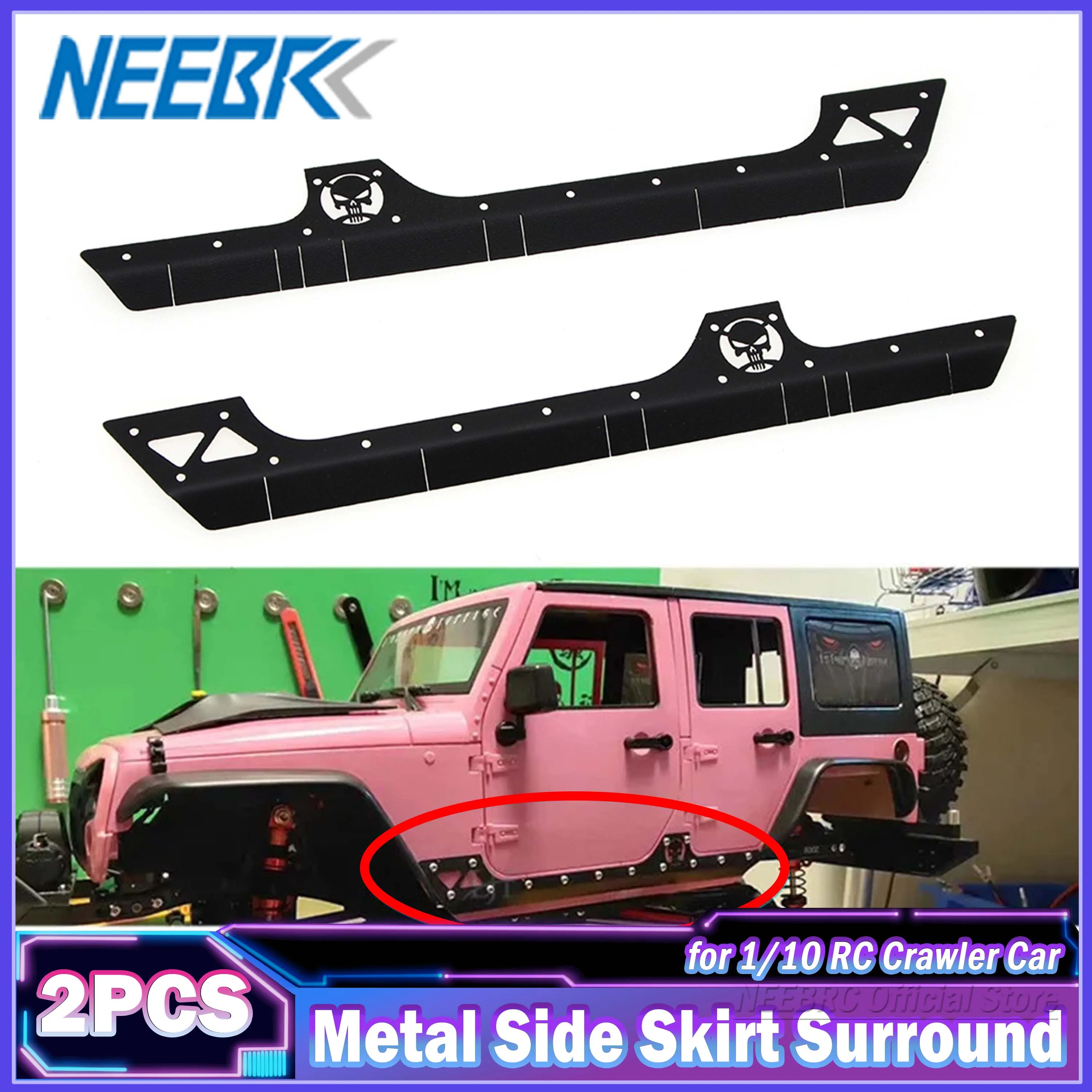 2pcs RC Car Side Skirt Surround for 1/10 RC Crawler Axial SCX10 90046 90047 Simulation RC Climbing Car 313 Wheelbase RC PartsL40
2pcs RC Car Side Skirt Surround for 1/10 RC Crawler Axial SCX10 90046 90047 Simulation RC Climbing Car 313 Wheelbase RC PartsL40