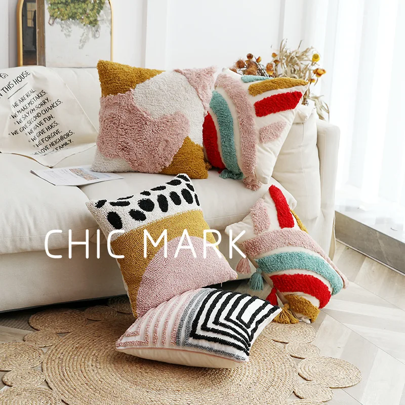 Наволочка в стиле бохо для подушки, украшение для дома, с геометрическим рисунком, искусственная кожа, с кисточками, в стиле Ins, для гостиной
Наволочка в стиле бохо для подушки, украшение для дома, с геометрическим рисунком, искусственная кожа, с кисточками, в стиле Ins, для гостиной