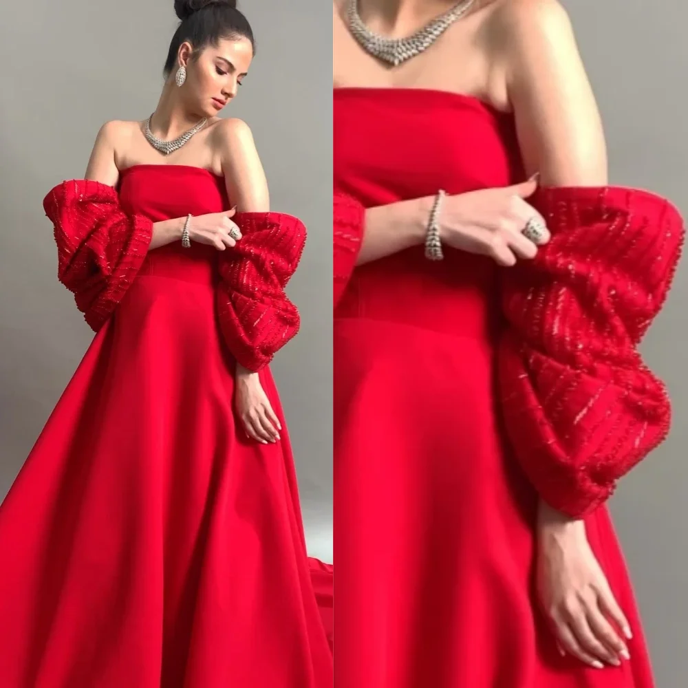 Jiayigong Exquisite Elegant Strapless A-line Prom Dresses Halter Straps Stole Open back Satin Custom Dress
Jiayigong Exquisite Elegant Strapless A-line Prom Dresses Halter Straps Stole Open back Satin Custom Dress