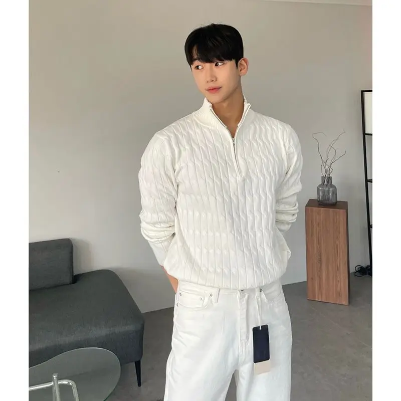 Half turtleneck zipper sweater men's high-end lazy pullover long-sleeved sweater fashionable and versatile clothing men top y2k
Half turtleneck zipper sweater men's high-end lazy pullover long-sleeved sweater fashionable and versatile clothing men top y2k