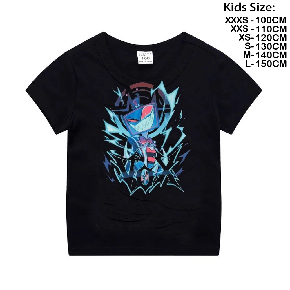 تي شيرت Vox Professional Gaslighter Hazbins Hotels Crazy Cotton تي شيرت للأطفال الصغار فضفاض للفتيات والأولاد بأكمام قصيرة مطبوع تي شيرت Vox Professional Gaslighter Hazbins Hotels Crazy Cotton تي شيرت للأطفال الصغار فضفاض للفتيات والأولاد بأكمام قصيرة مطبوع