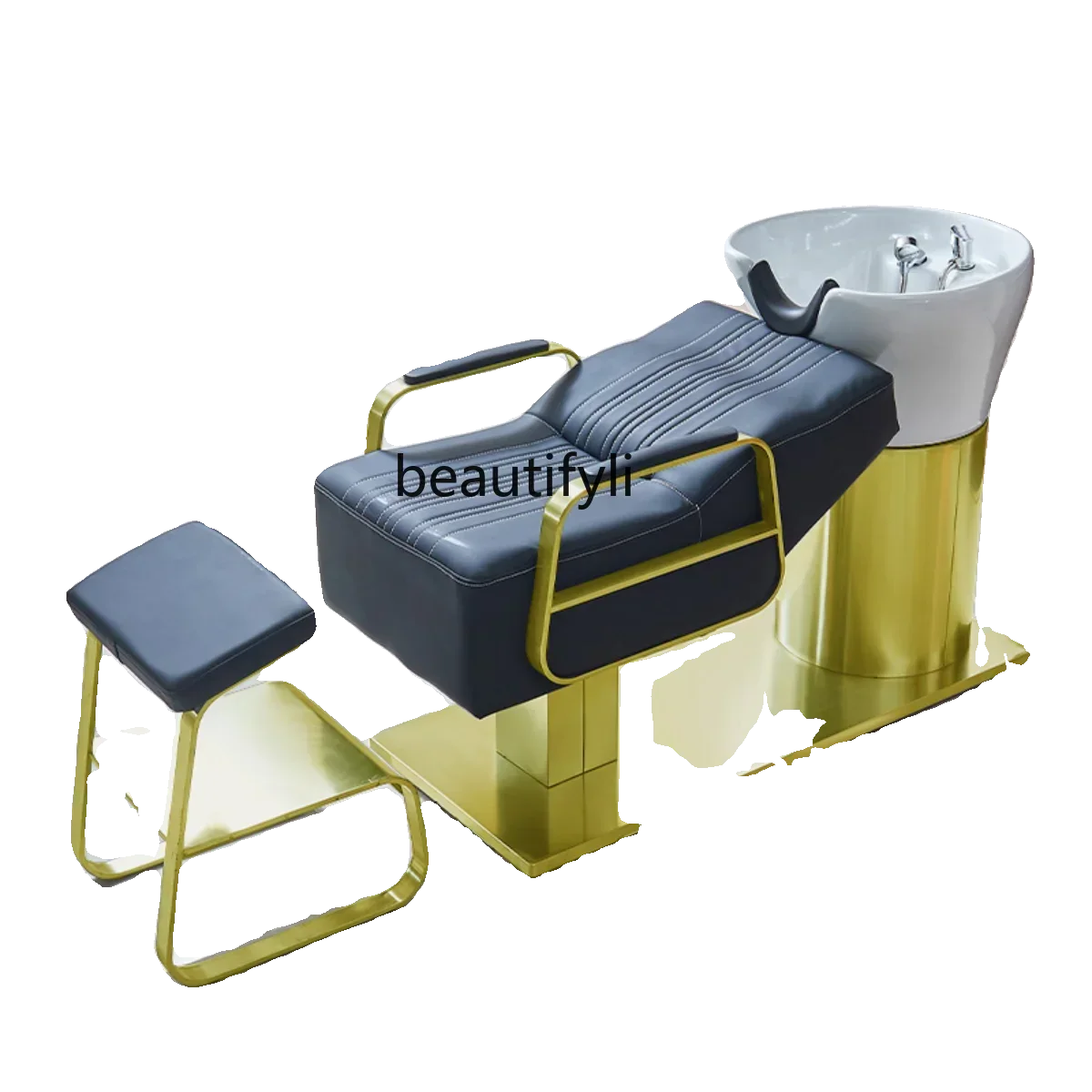 Ceramic Basin Shampoo Chair Barber Shop for Hair Salon Simple Lying Half Hair Salon Stainless Steel Flushing Bed Massage Couch
Ceramic Basin Shampoo Chair Barber Shop for Hair Salon Simple Lying Half Hair Salon Stainless Steel Flushing Bed Massage Couch