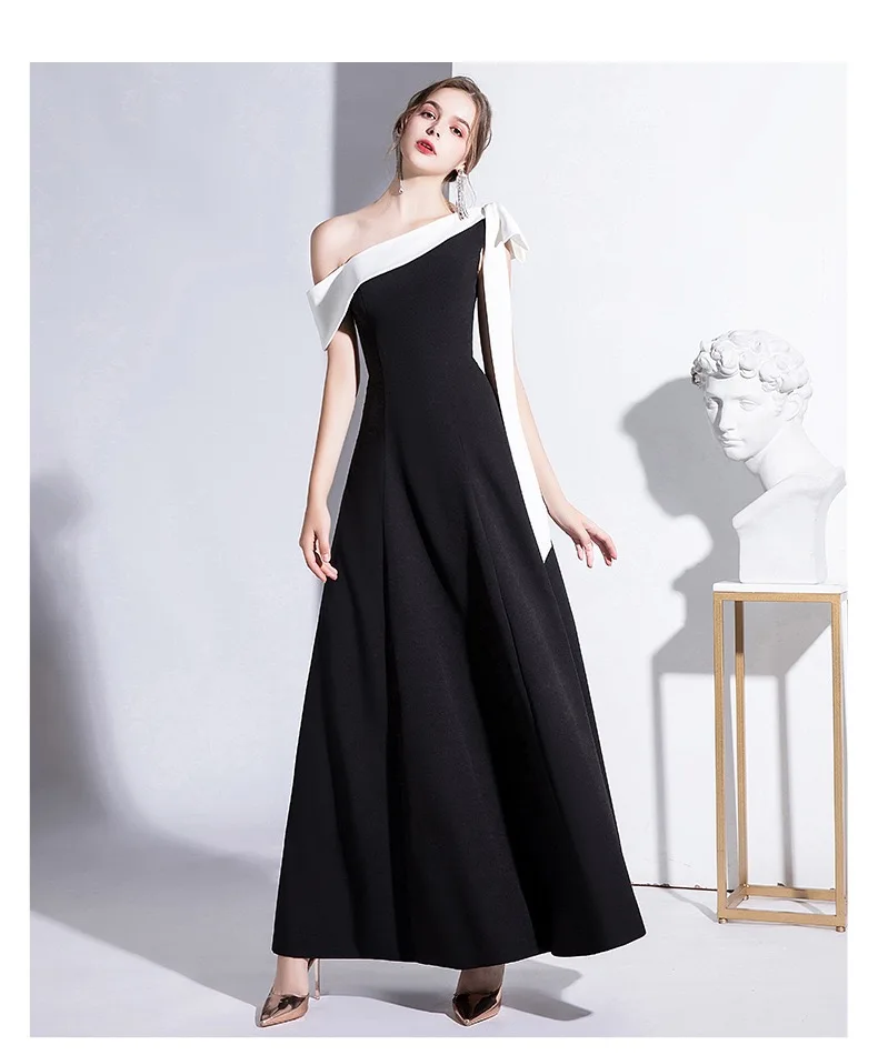 White Black Celebrity Dress One Shoulder Bow Sleeveless A-Line Floor Red Carpet Elegant Evening Prom Gowns For Wedding Party New
White Black Celebrity Dress One Shoulder Bow Sleeveless A-Line Floor Red Carpet Elegant Evening Prom Gowns For Wedding Party New