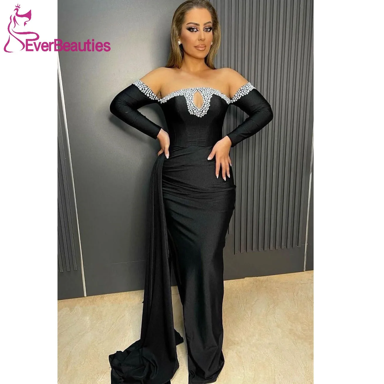 Luxury Dubai Evening Dress Off Shoulder Vestidos Para Eventos Especiales Saudi Arabia Long Sleeves Mermaid Prom Party Dresses
Luxury Dubai Evening Dress Off Shoulder Vestidos Para Eventos Especiales Saudi Arabia Long Sleeves Mermaid Prom Party Dresses