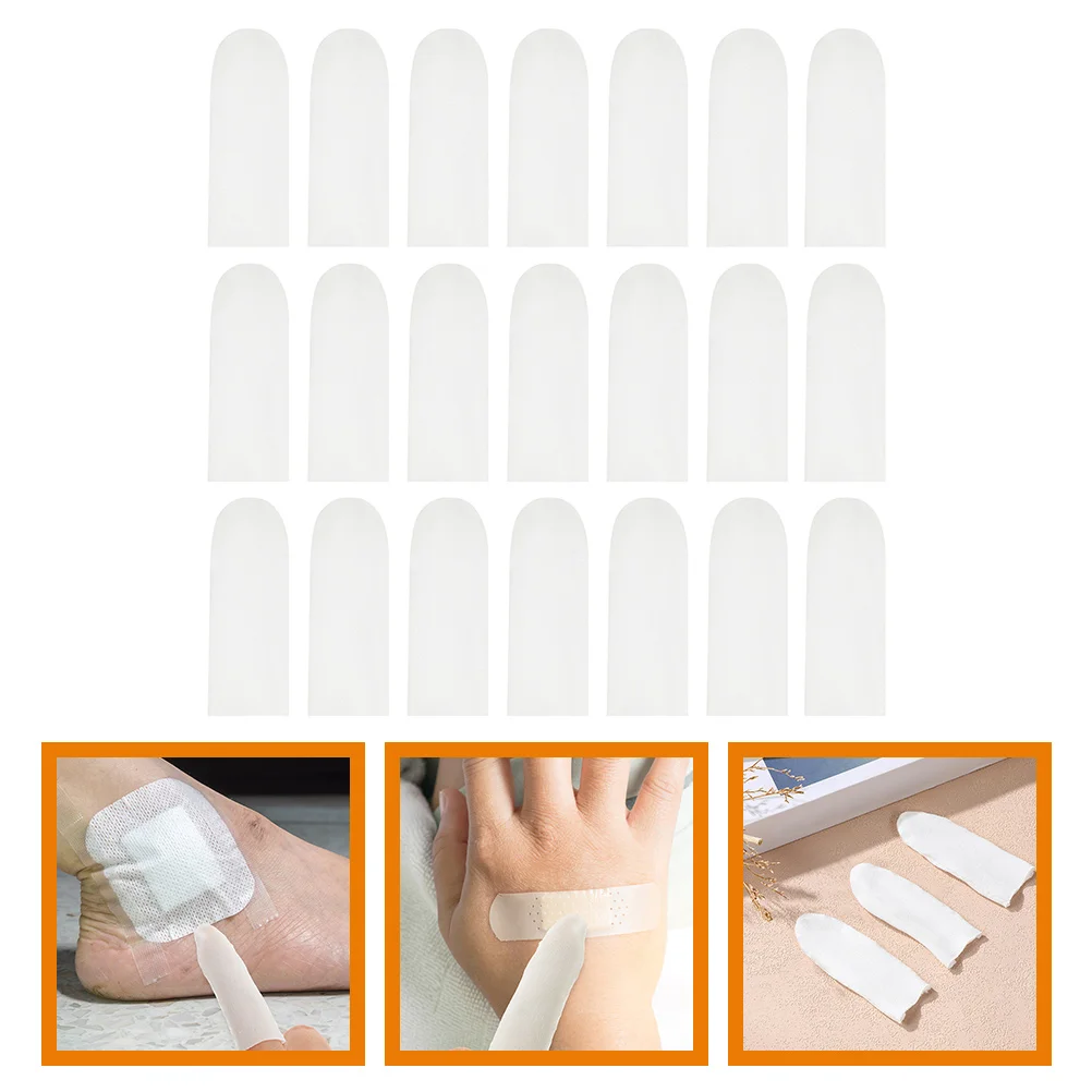 

200pcs Thumb Finger Protectors Sleeves Cut Resistant Finger Covers Portable Finger Protection Sleeves