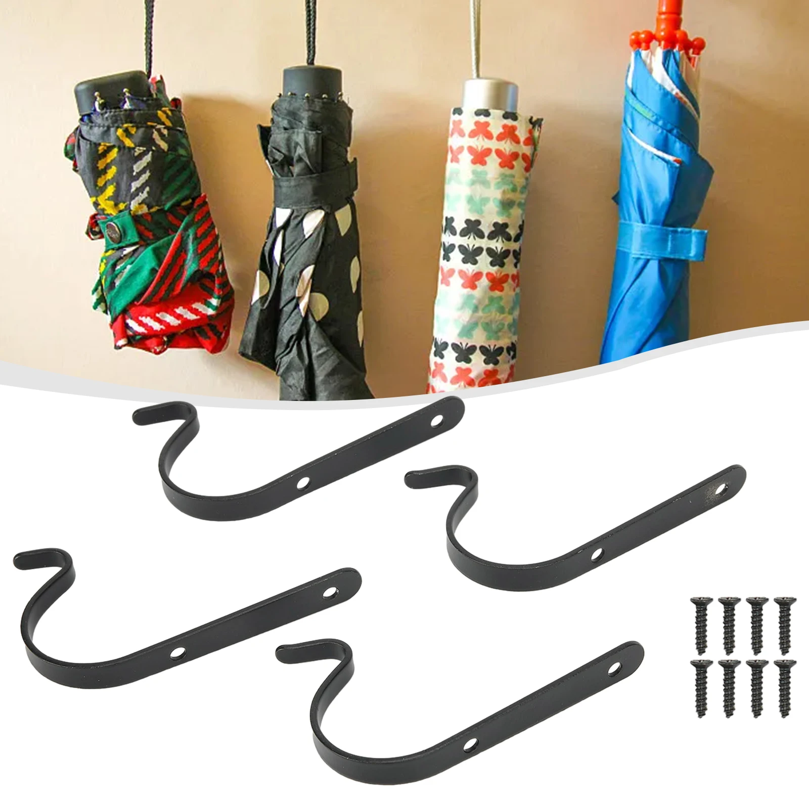 Durable Metal Hooks Perfect for DIY projects Easily hang flower pots and bird feeders Set of 4 with strong load bearing capacity
Durable Metal Hooks Perfect for DIY projects Easily hang flower pots and bird feeders Set of 4 with strong load bearing capacity