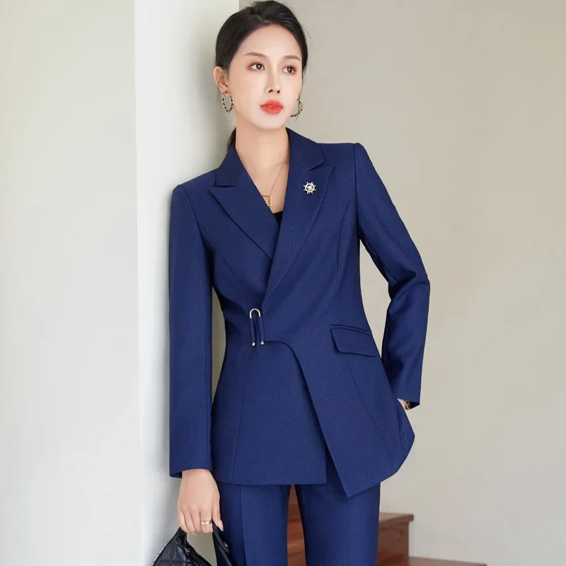Blue Women Suits Set 2 Pieces Blazer+Pants Female Jacket Spring Office Lady Business Work Wear Coat Wedding Tuxedo Prom Dress
Blue Women Suits Set 2 Pieces Blazer+Pants Female Jacket Spring Office Lady Business Work Wear Coat Wedding Tuxedo Prom Dress