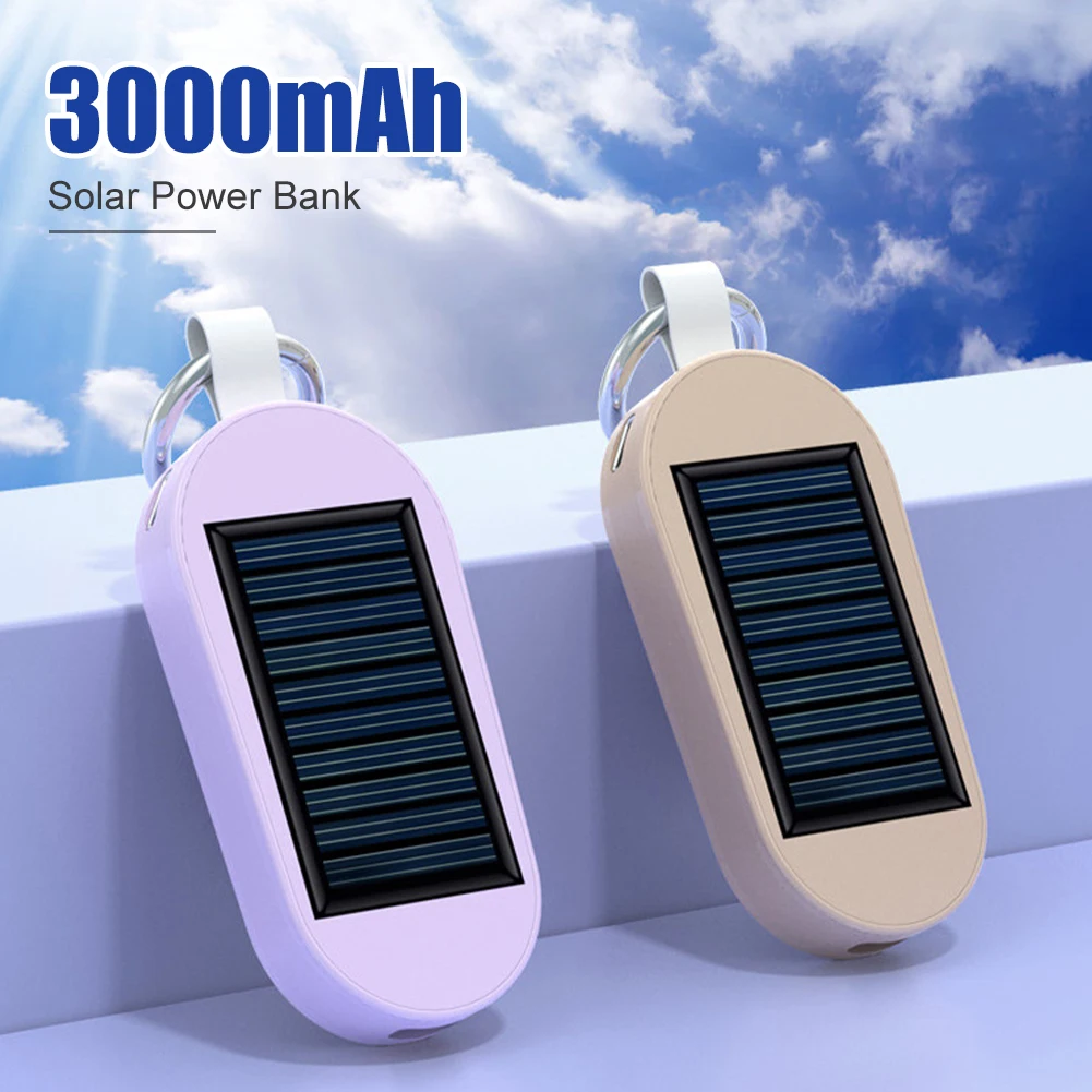 3000mAh Portable Solar Power Bank Charger Solar Keychain Mini TYPE C Power Bank With Wireless Watch Fast Charging Power Bank
3000mAh Portable Solar Power Bank Charger Solar Keychain Mini TYPE C Power Bank With Wireless Watch Fast Charging Power Bank
